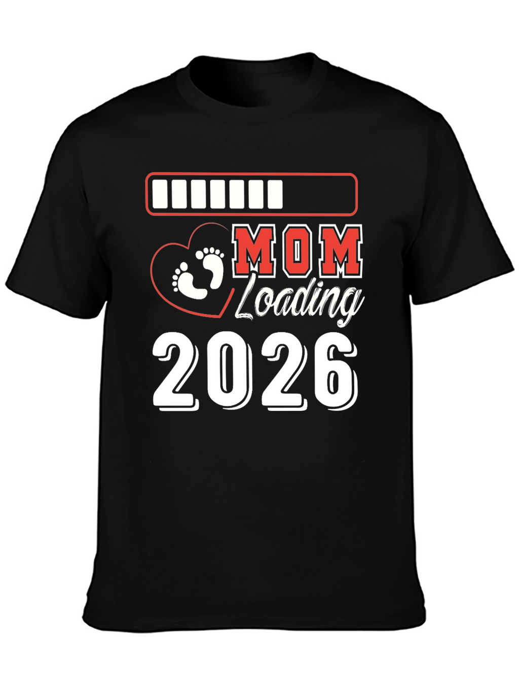 Mom Loading 2026 T-Shirt Pregnancy Announcement