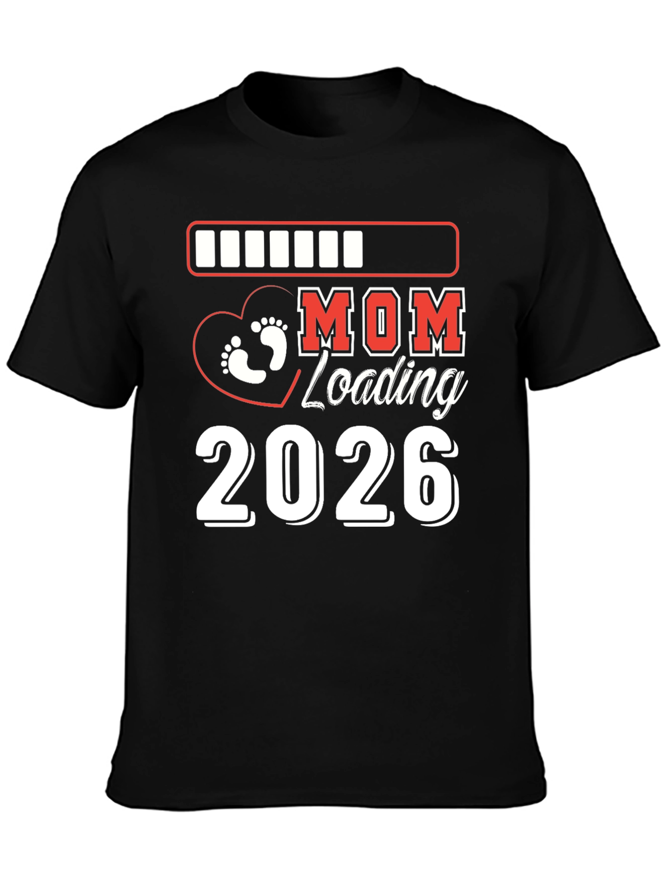 Mom Loading 2026 T-Shirt Pregnancy Announcement