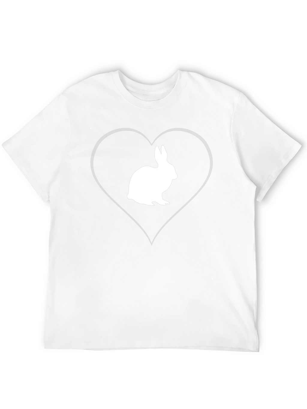 Rabbit Heart Graphic Tee - Mens Black T-Shirt