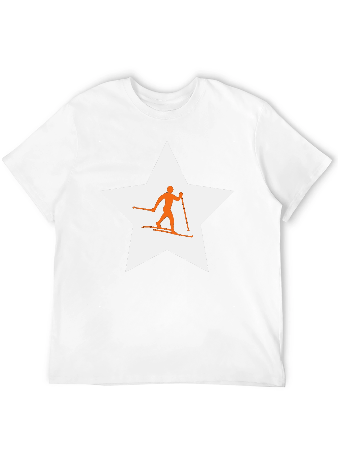 Ski Star Graphic Tee - Black Cotton Blend