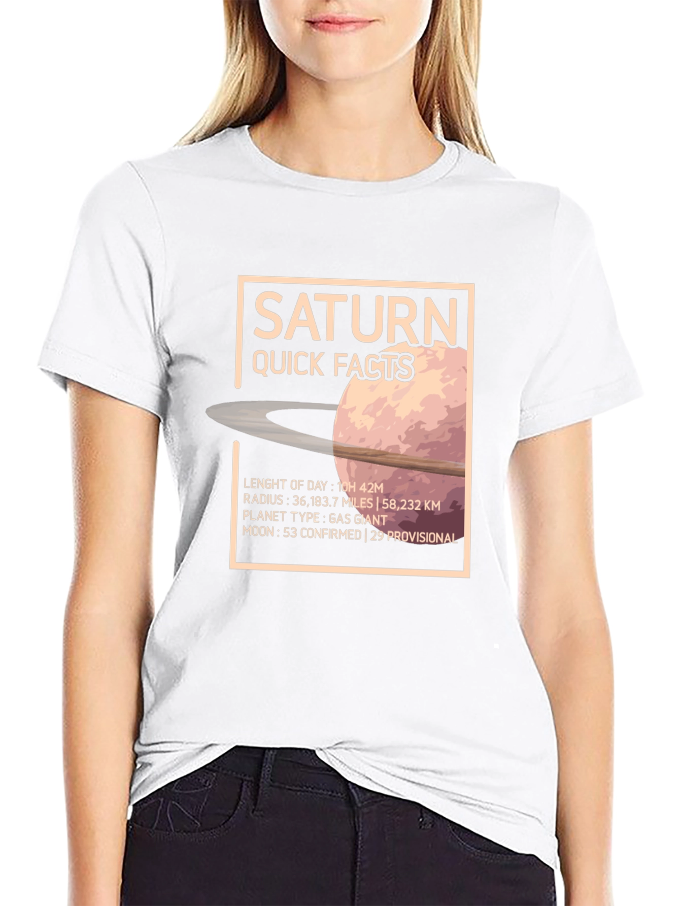 Saturn Quick Facts Graphic T-Shirt