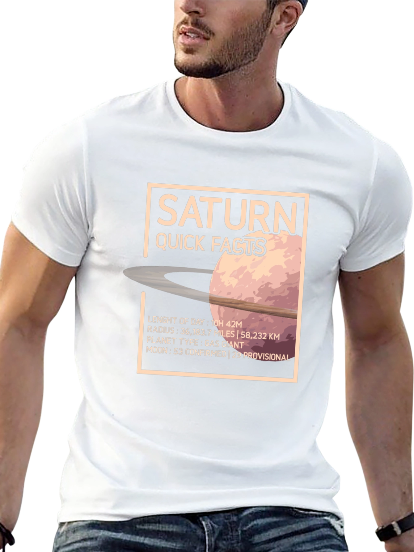 Saturn Quick Facts Graphic T-Shirt