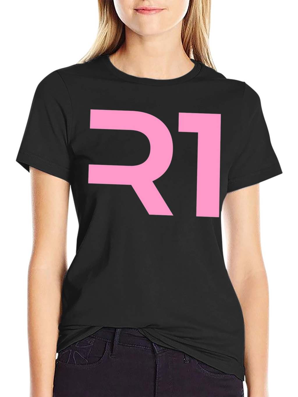 R1 Graphic T-Shirt - Cool Black Tee