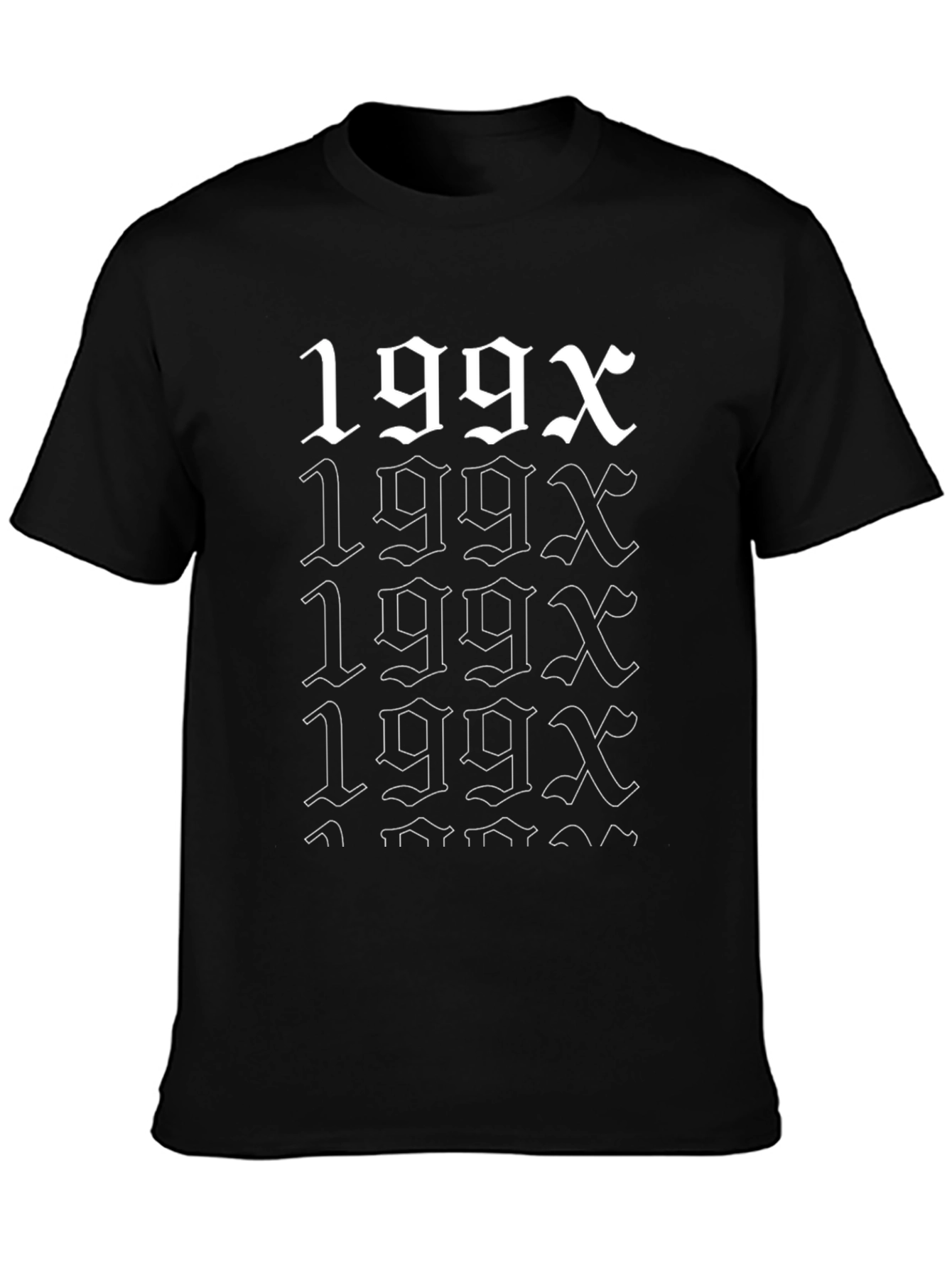 Retro 199X Graphic Tee - Black
