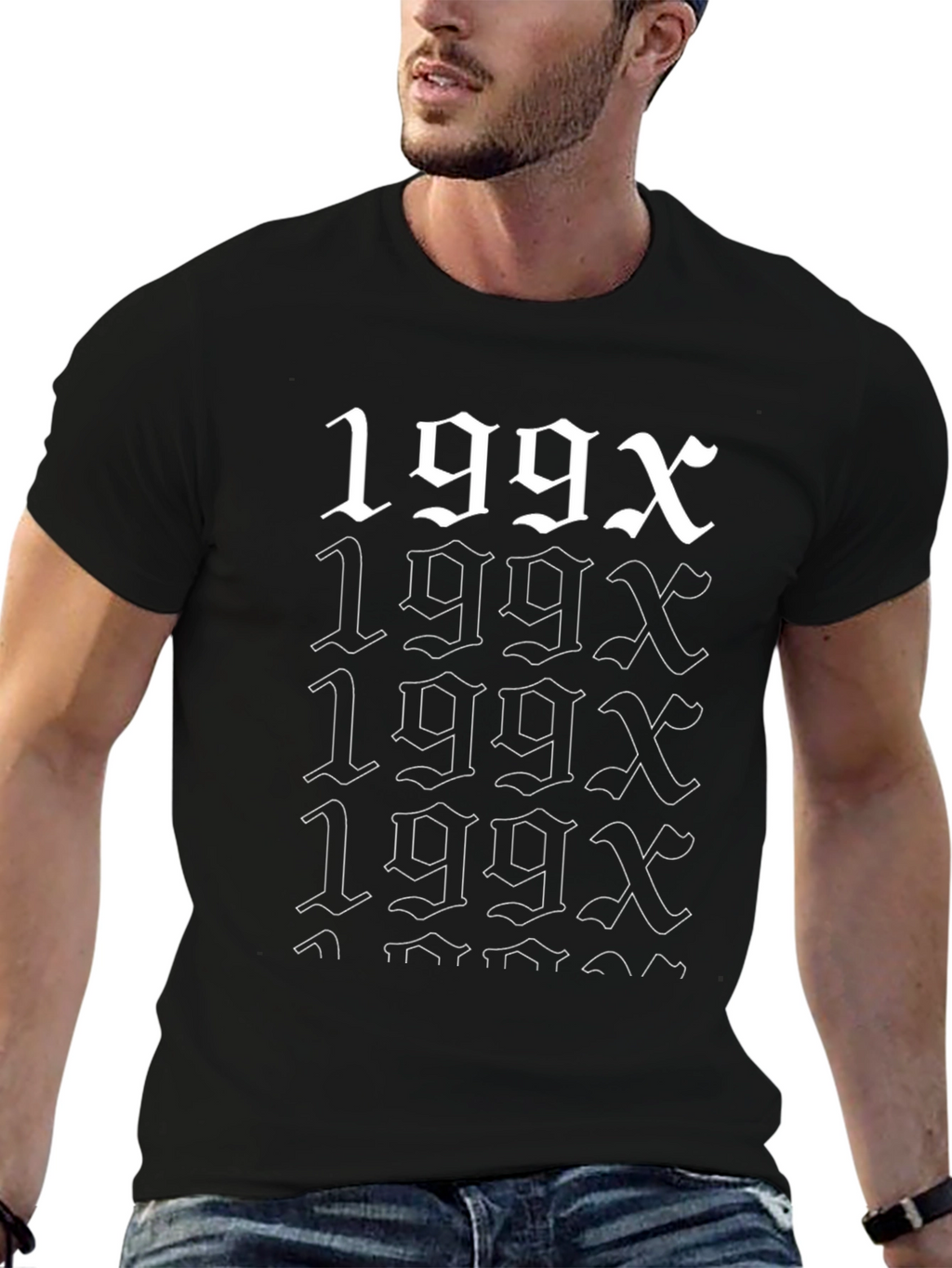 Retro 199X Graphic Tee - Black