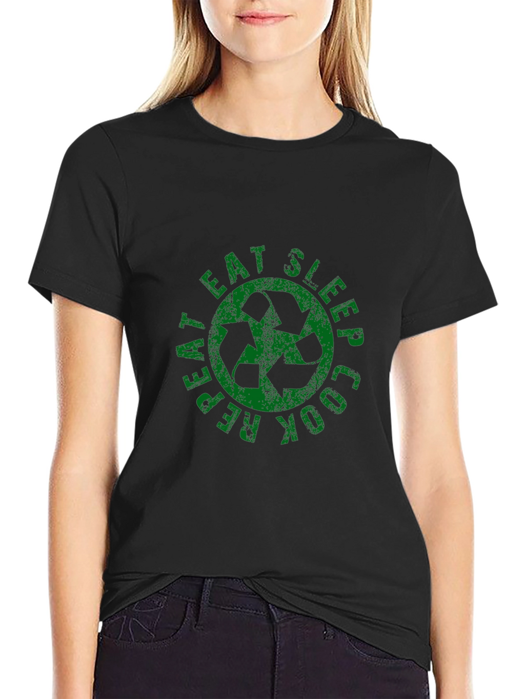 Eat Sleep Cook Repeat Graphic Tee