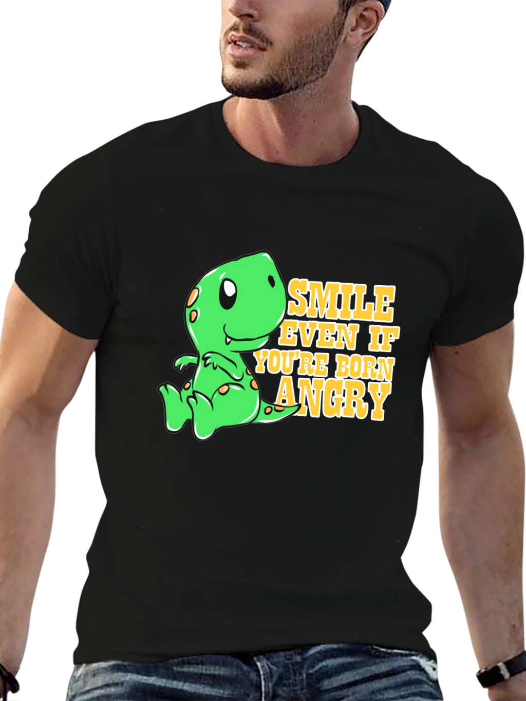Smile Even If Youre Born Angry T-Shirt
