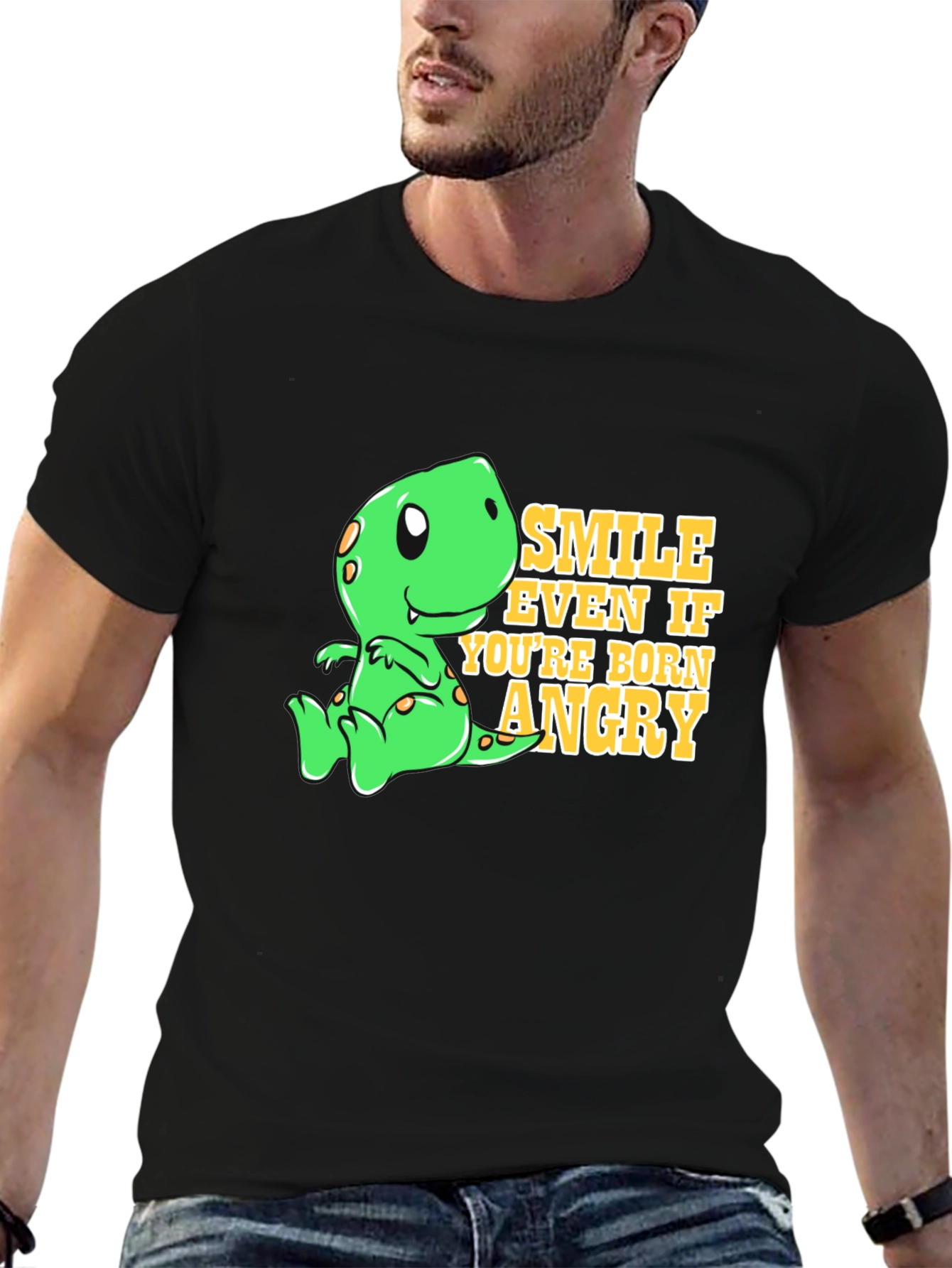 Smile Even If Youre Born Angry T-Shirt