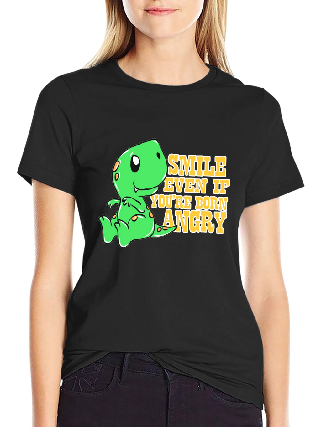 Smile Even If Youre Born Angry T-Shirt
