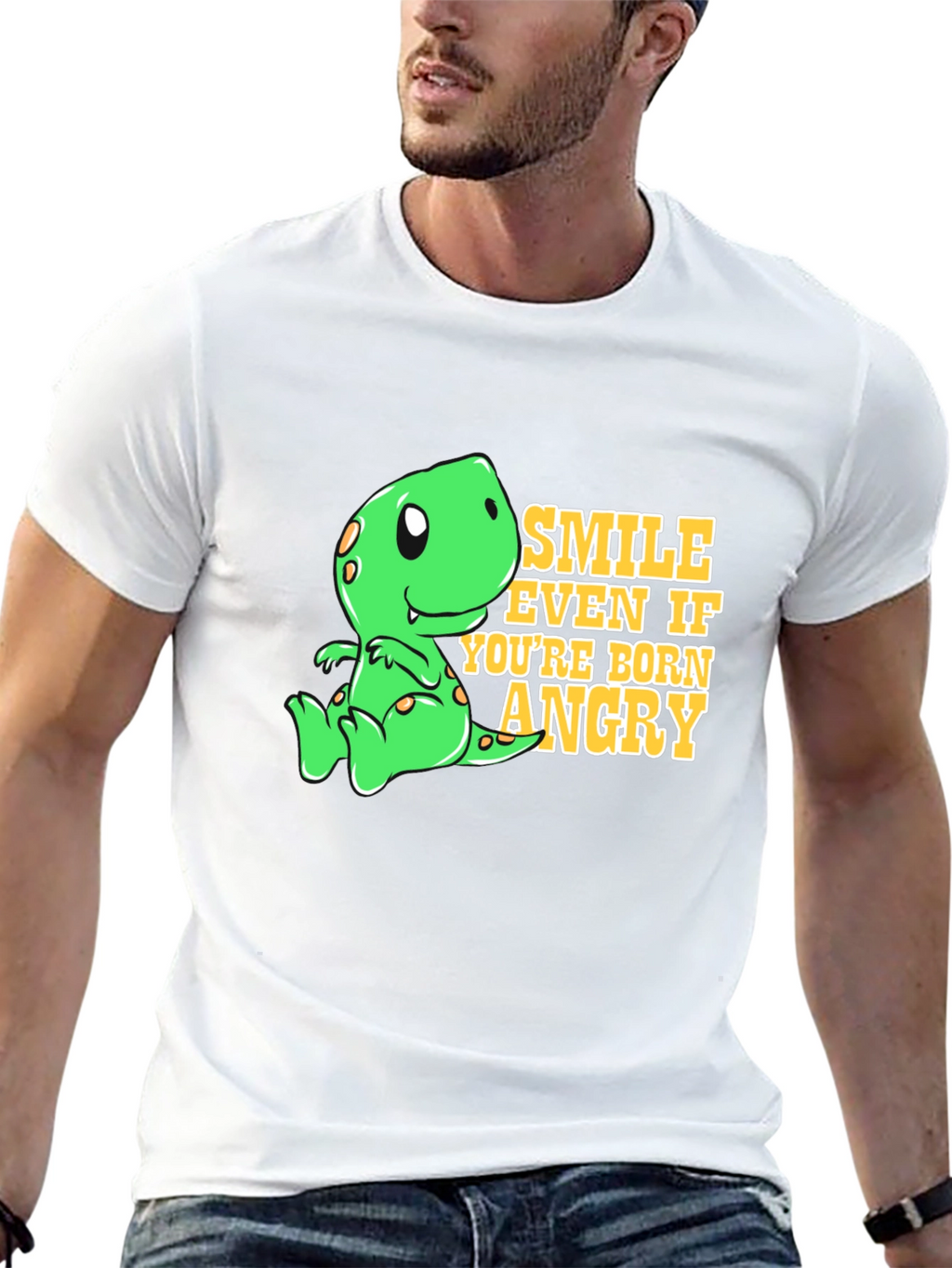 Smile Even If Youre Born Angry T-Shirt