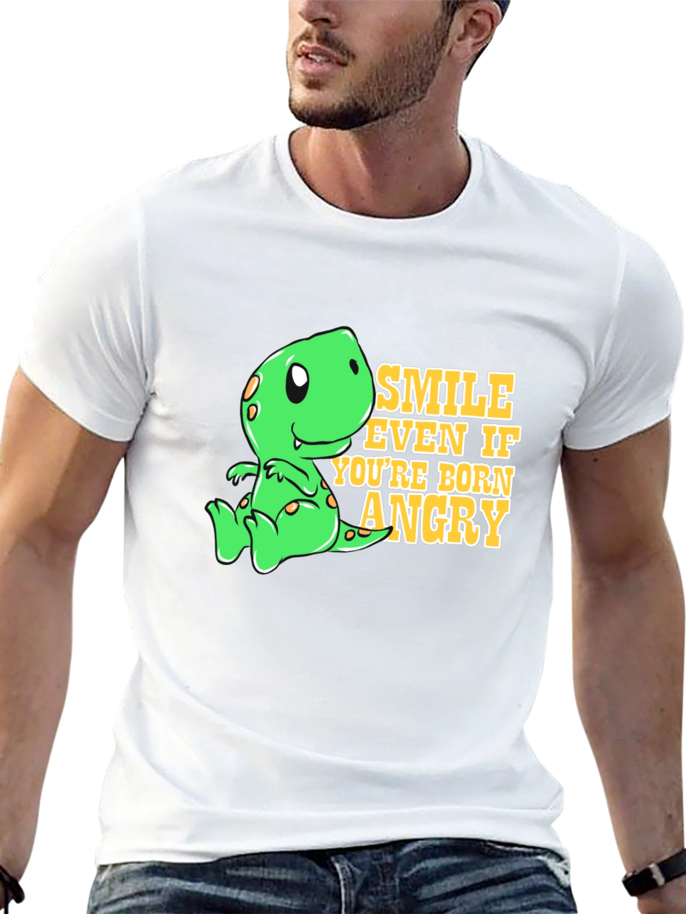 Smile Even If Youre Born Angry T-Shirt