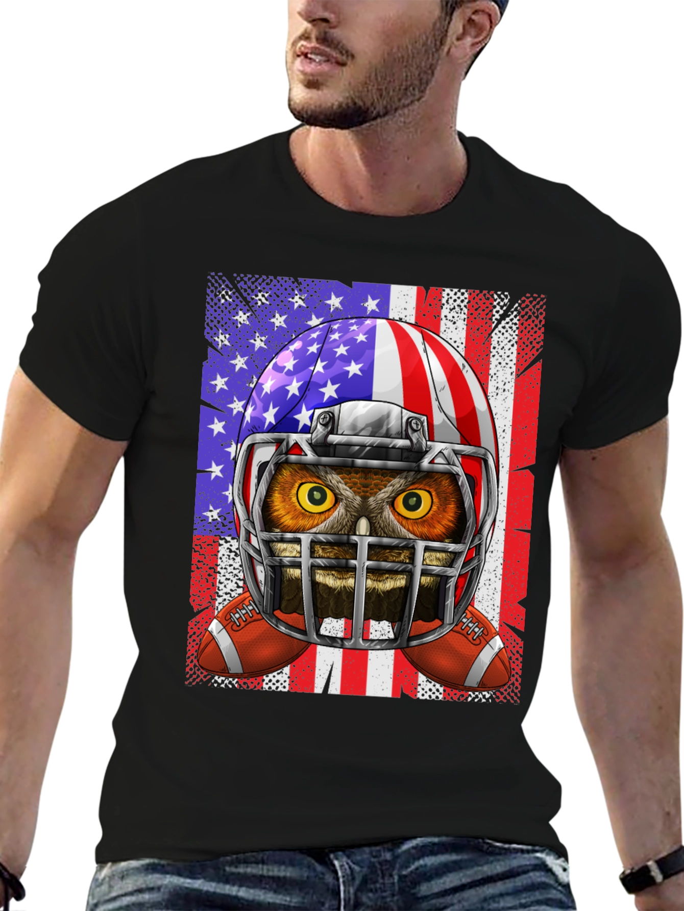 Owl American Football T-Shirt