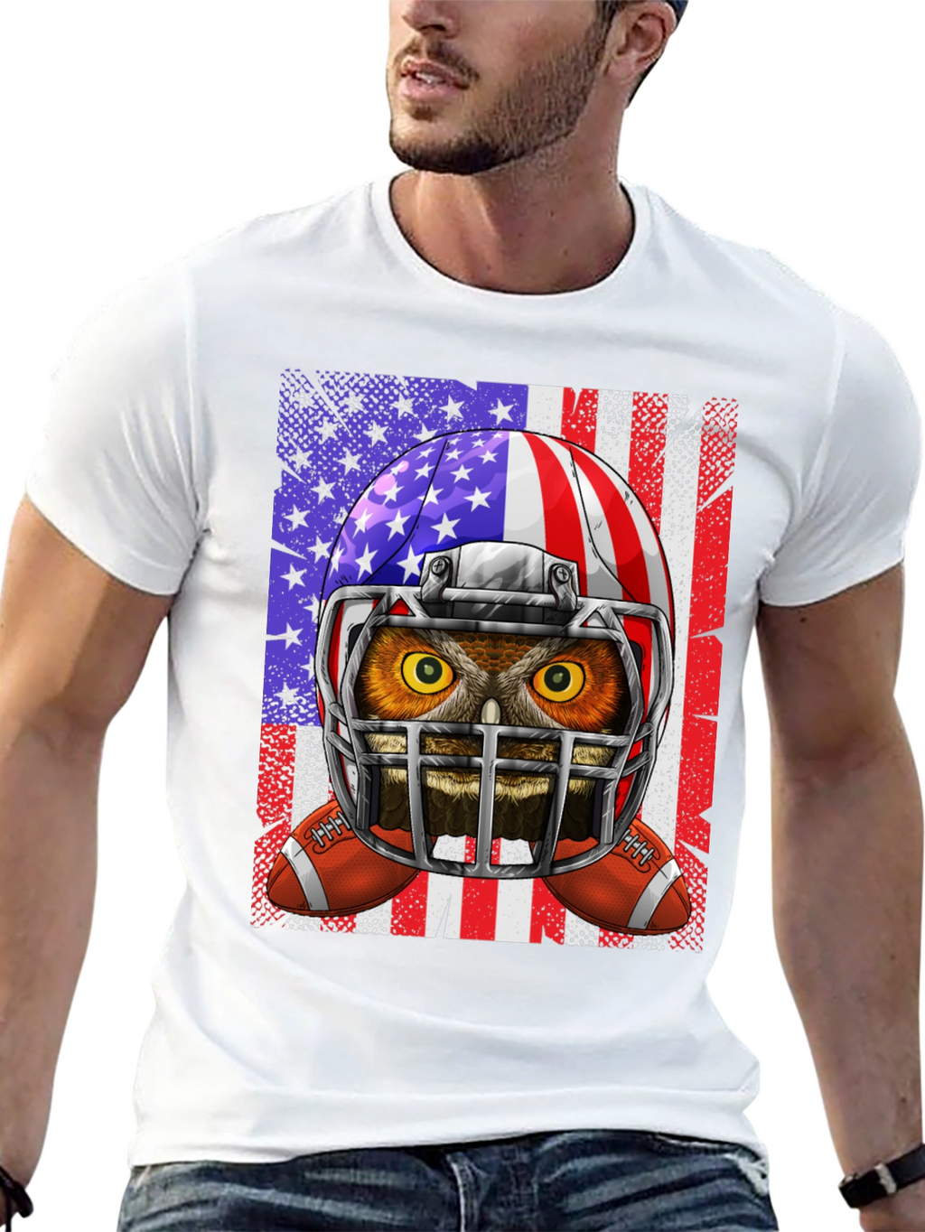Owl American Football T-Shirt