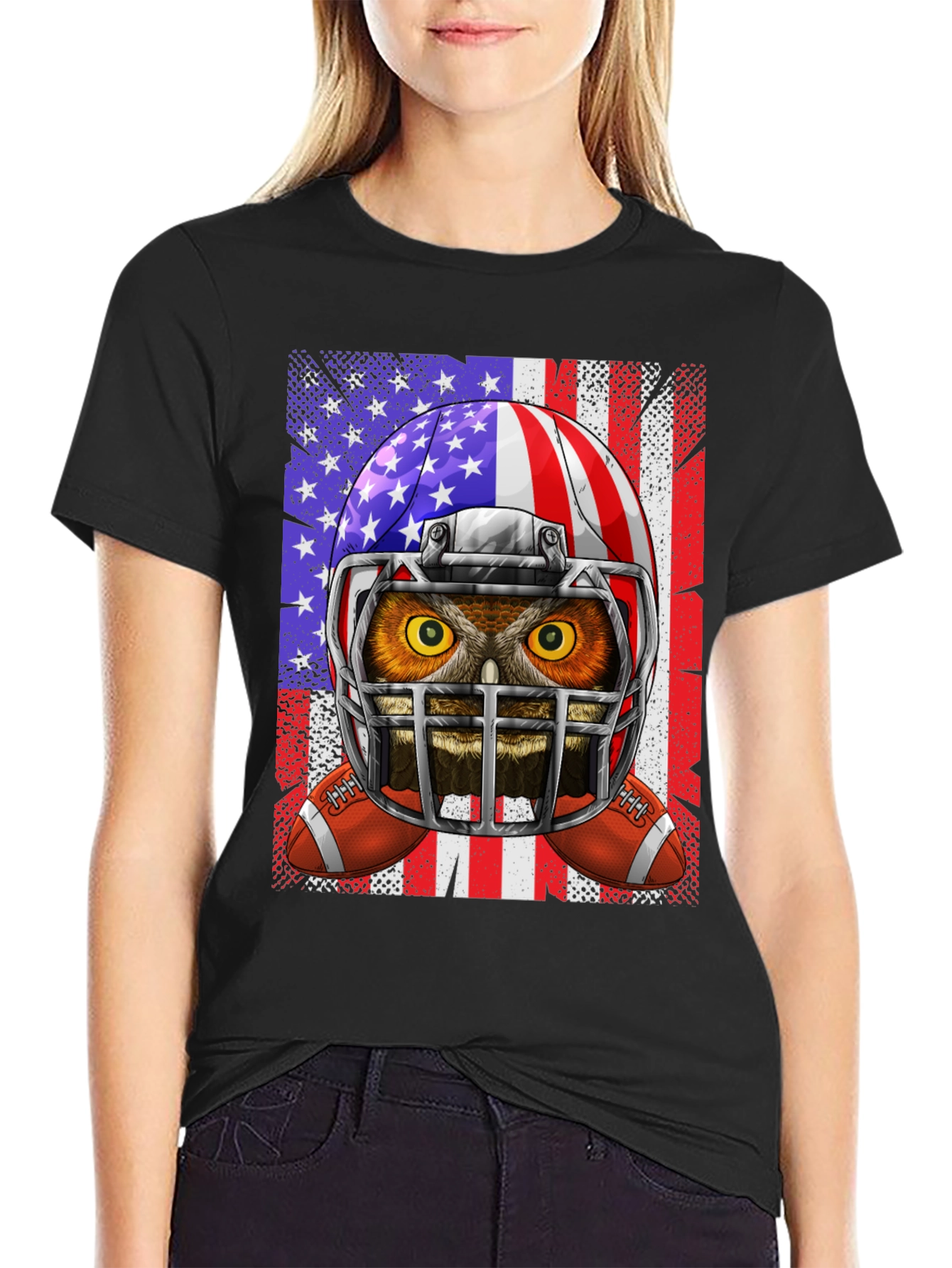 Owl American Football T-Shirt