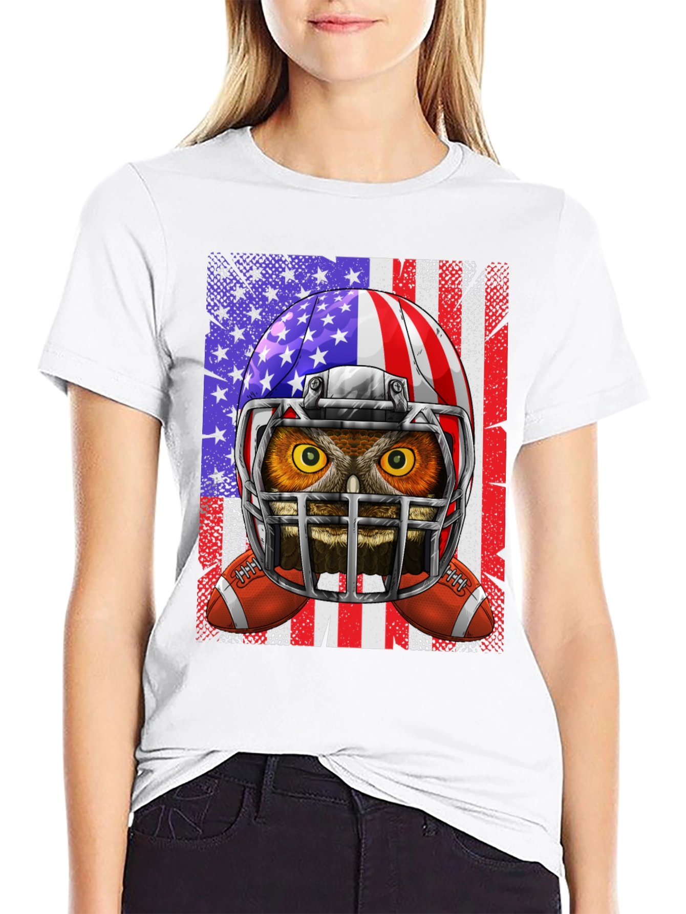 Owl American Football T-Shirt