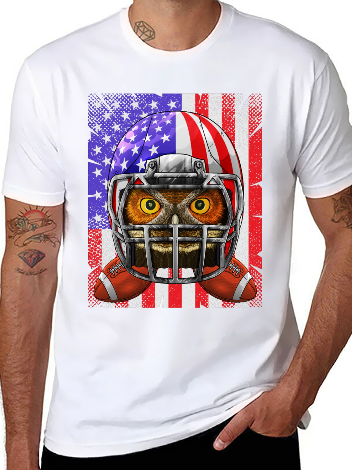 Owl American Football T-Shirt