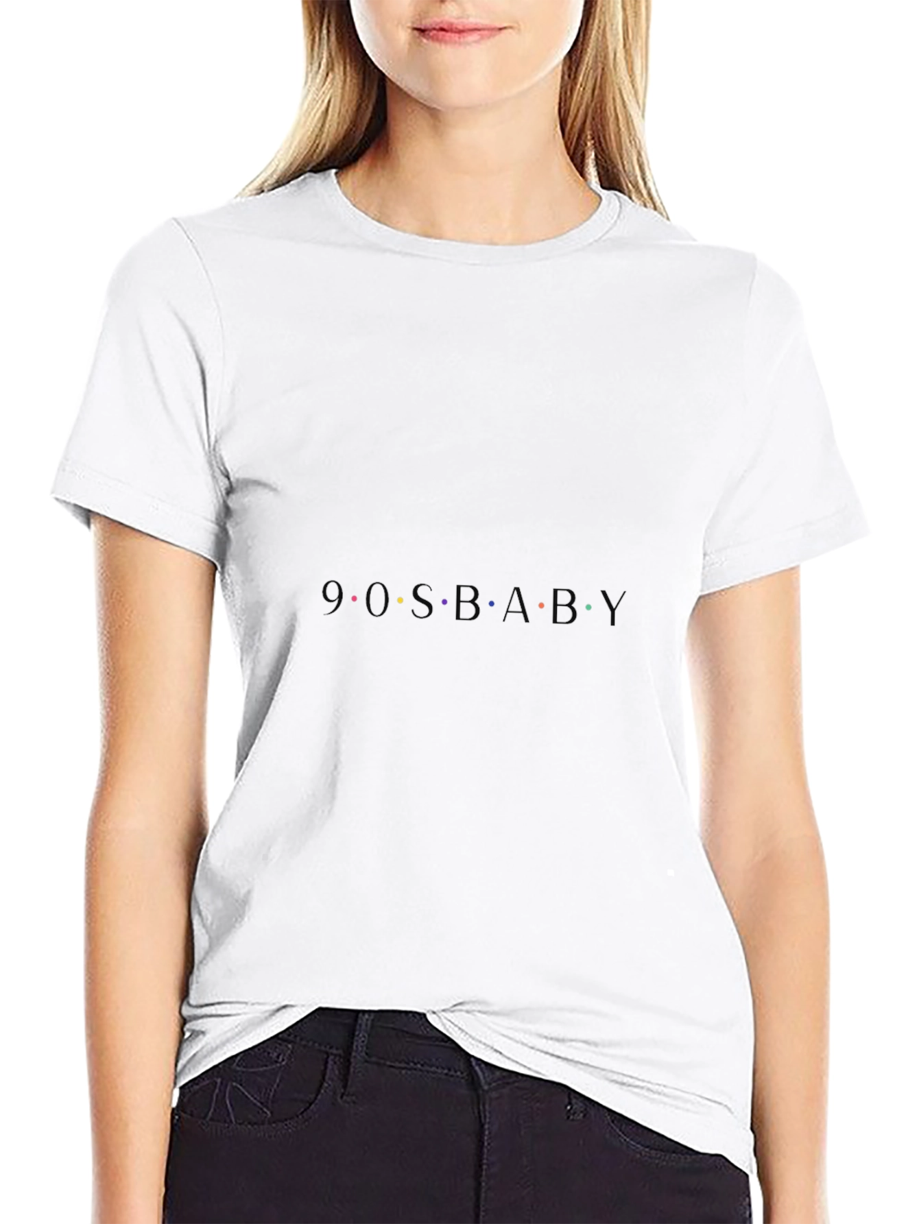 90s Baby Black T-Shirt - Retro Style