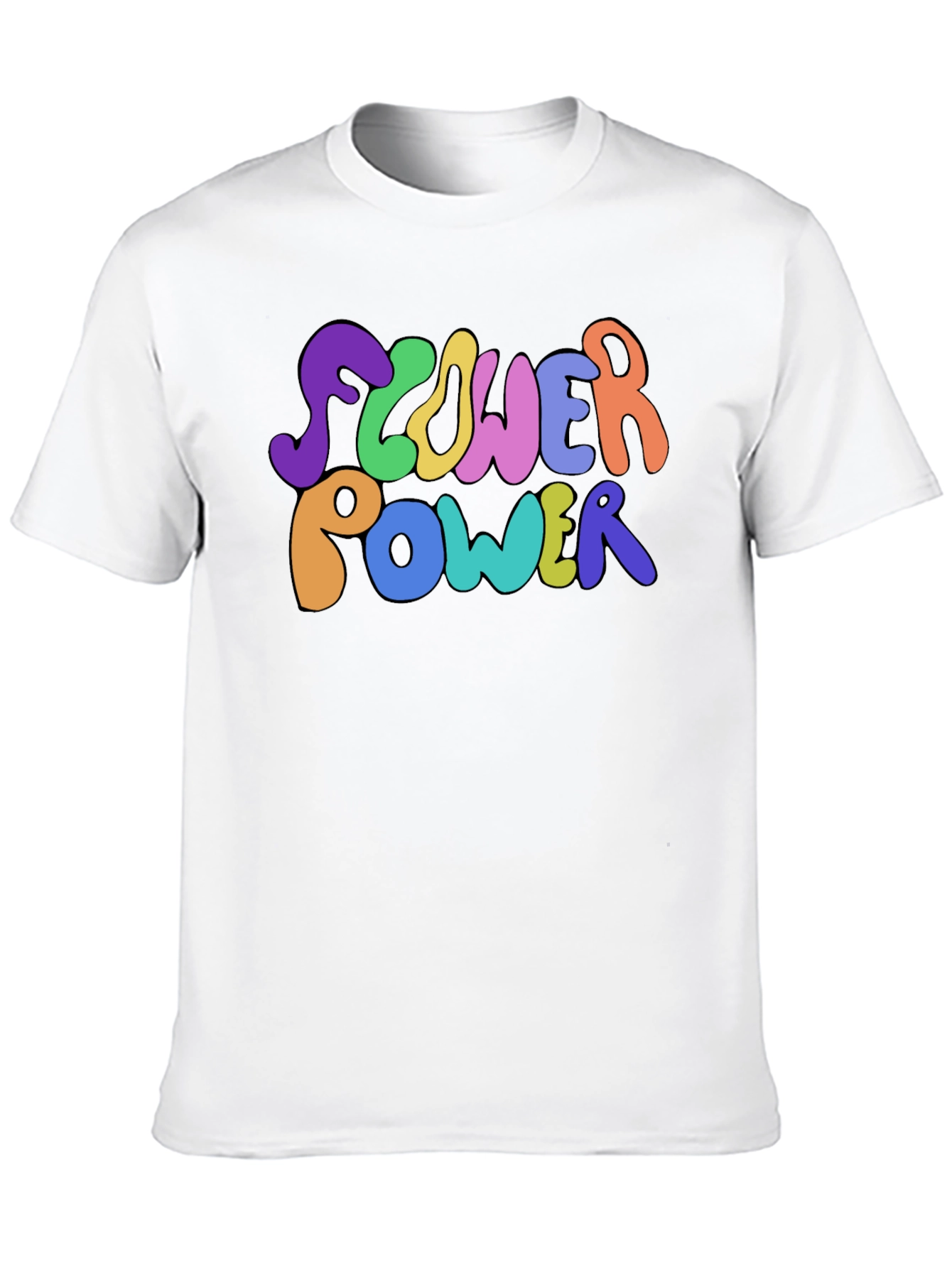 Flower Power Graphic Tee - Groovy Retro Style