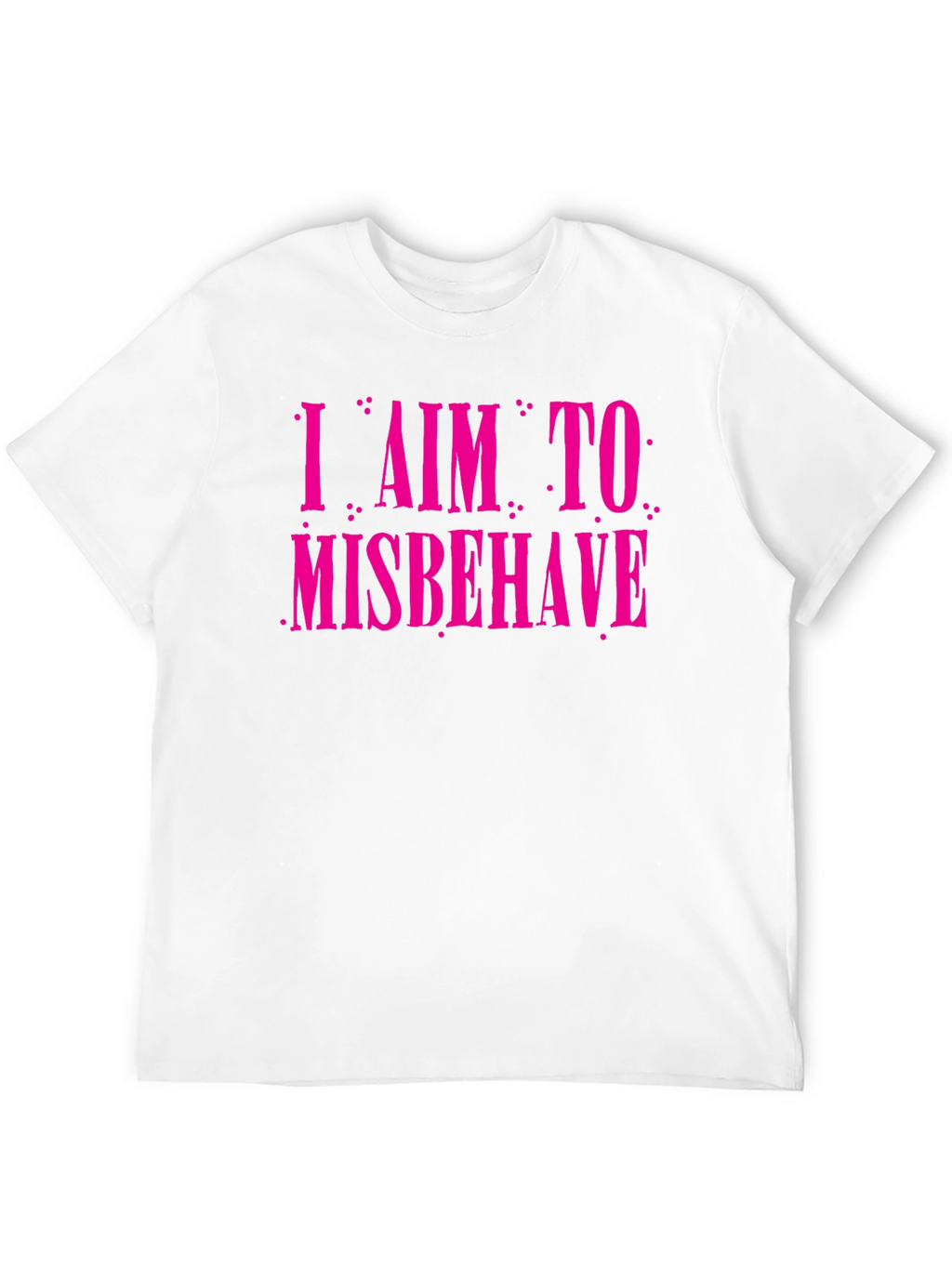 I Aim to Misbehave Graphic Tee - Black