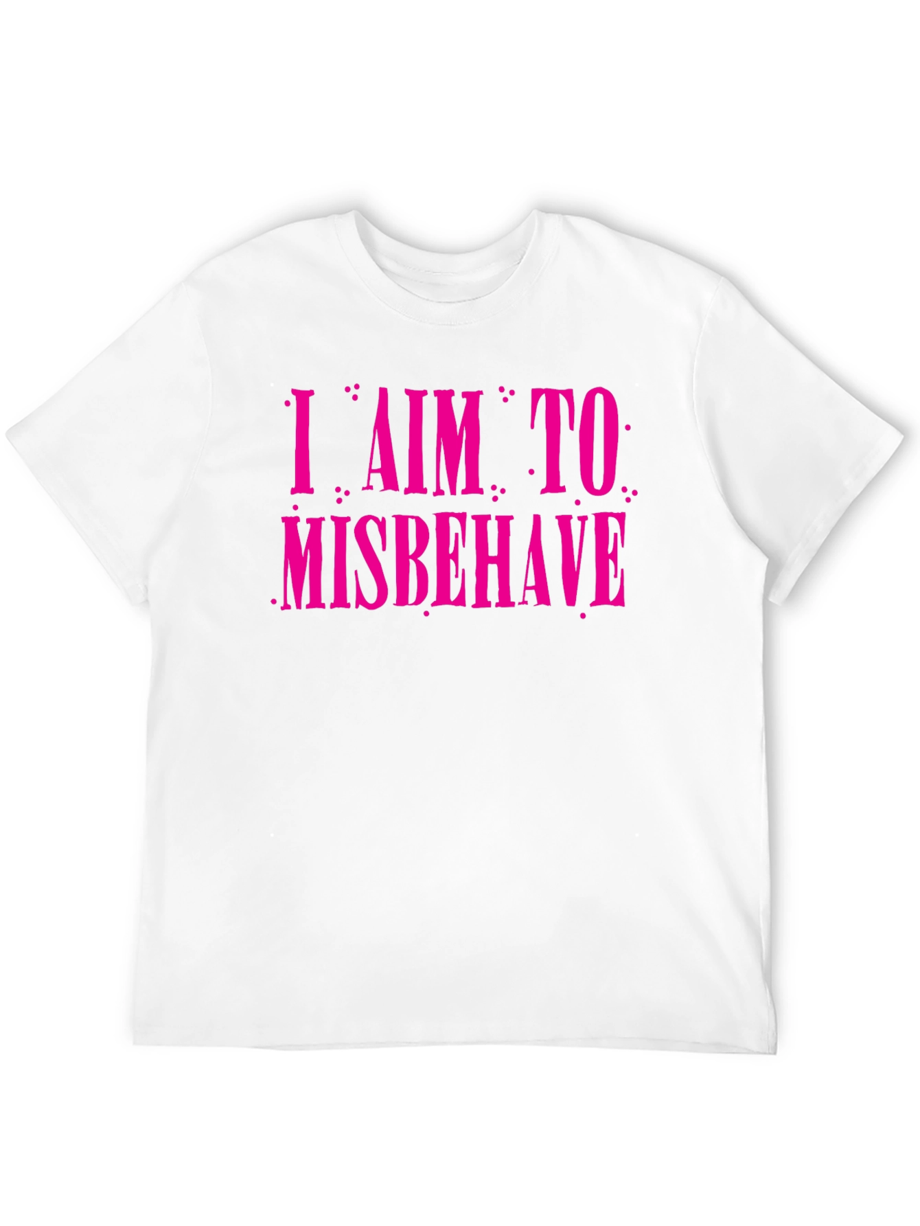 I Aim to Misbehave Graphic Tee - Black