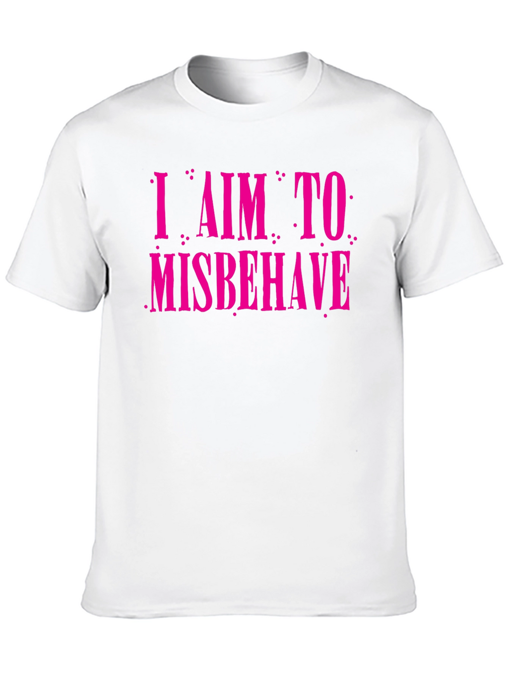 I Aim to Misbehave Graphic Tee - Black