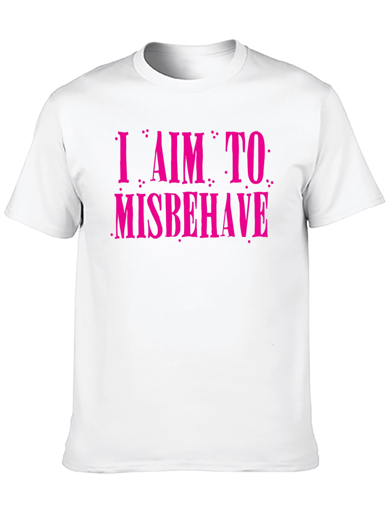 I Aim to Misbehave Graphic Tee - Black