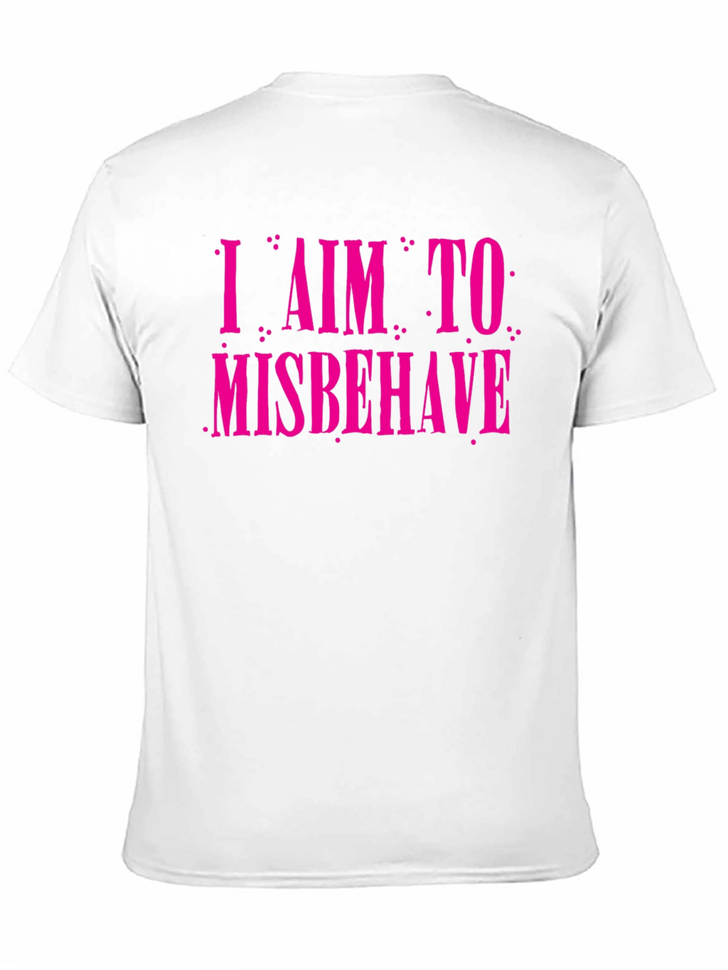 I Aim to Misbehave Graphic Tee - Black