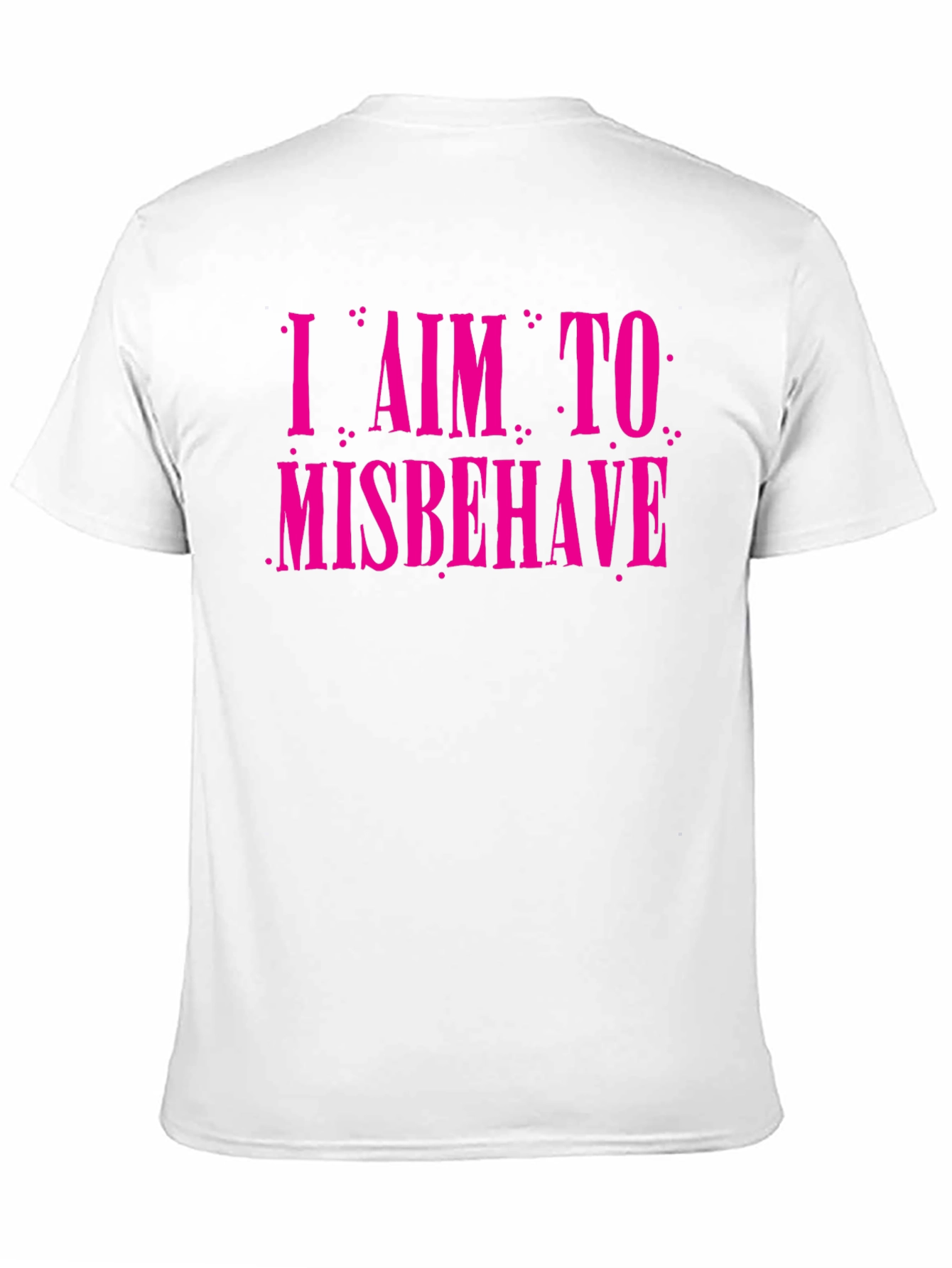I Aim to Misbehave Graphic Tee - Black