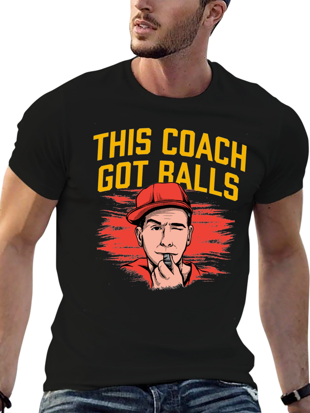 Funny Coach T-Shirt - This Coach Got Balls