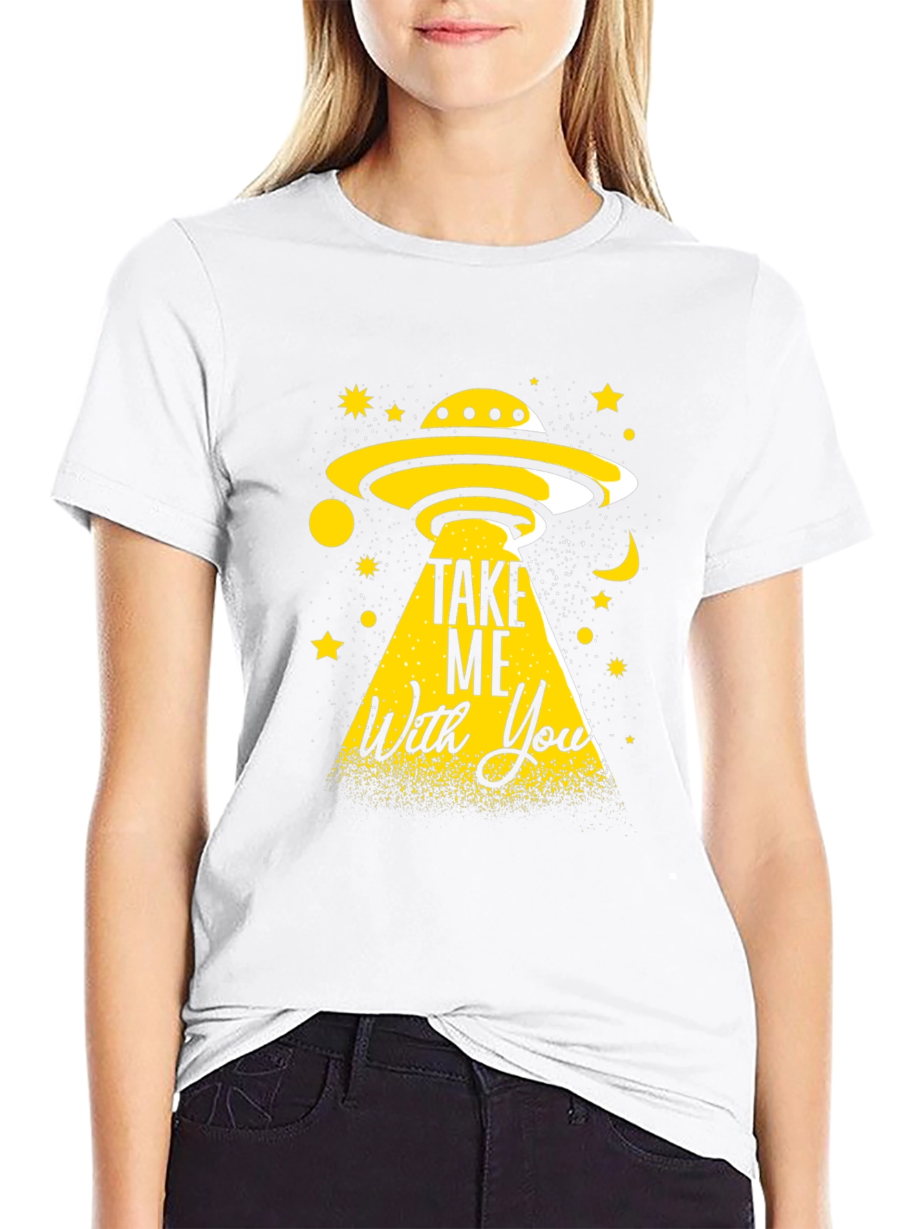 UFO Abduction Graphic Tee - Take Me With You
