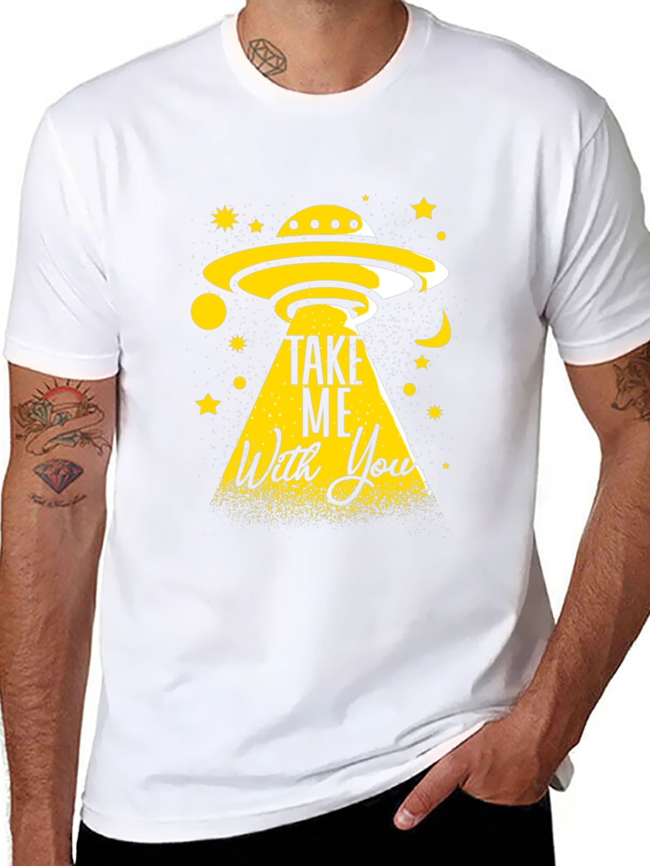 UFO Abduction Graphic Tee - Take Me With You