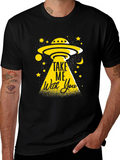 UFO Abduction Graphic Tee - Take Me With You