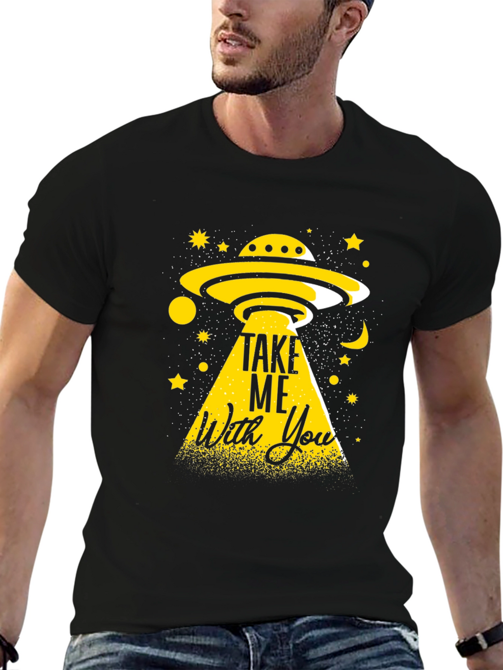 UFO Abduction Graphic Tee - Take Me With You