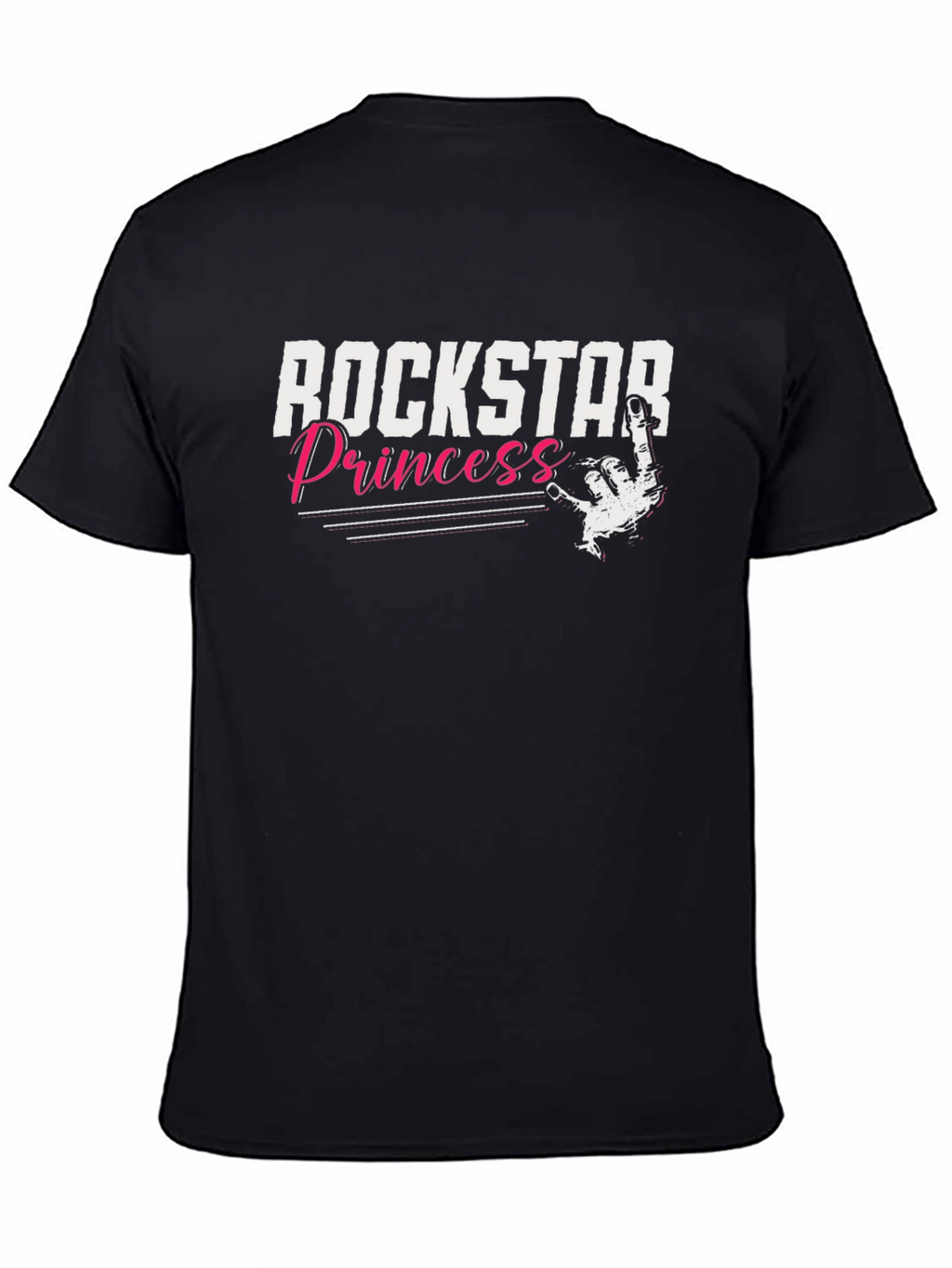 Rockstar Princess Black Graphic Tee