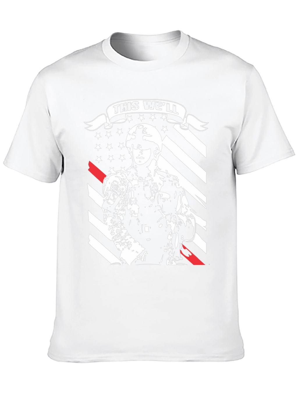 Military This Well Defend Graphic Tee