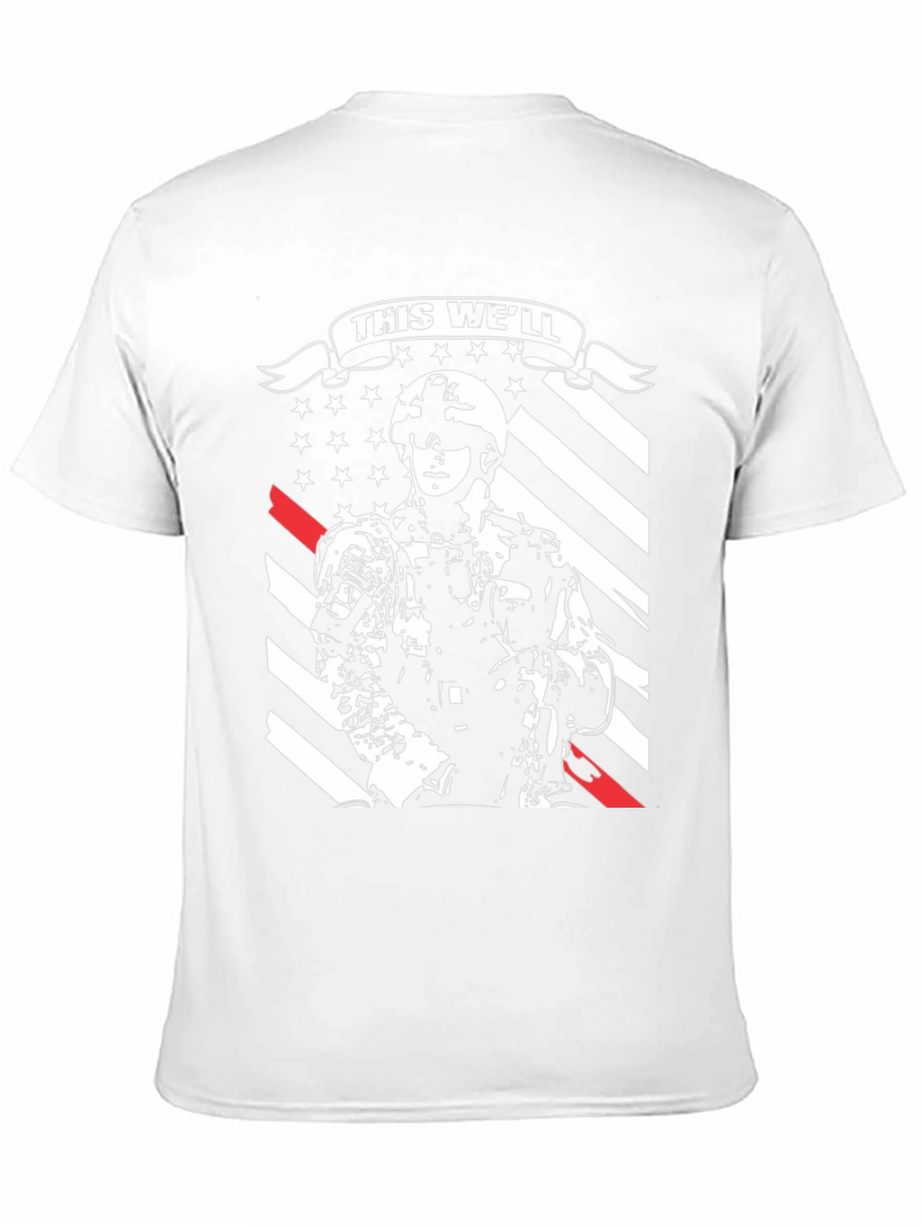 Military This Well Defend Graphic Tee