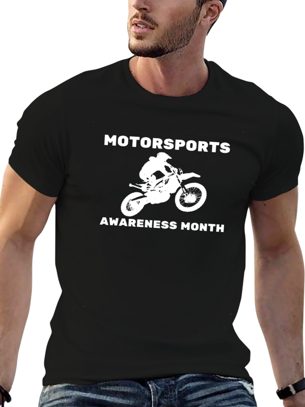 Motorsports Awareness Month Black T-Shirt
