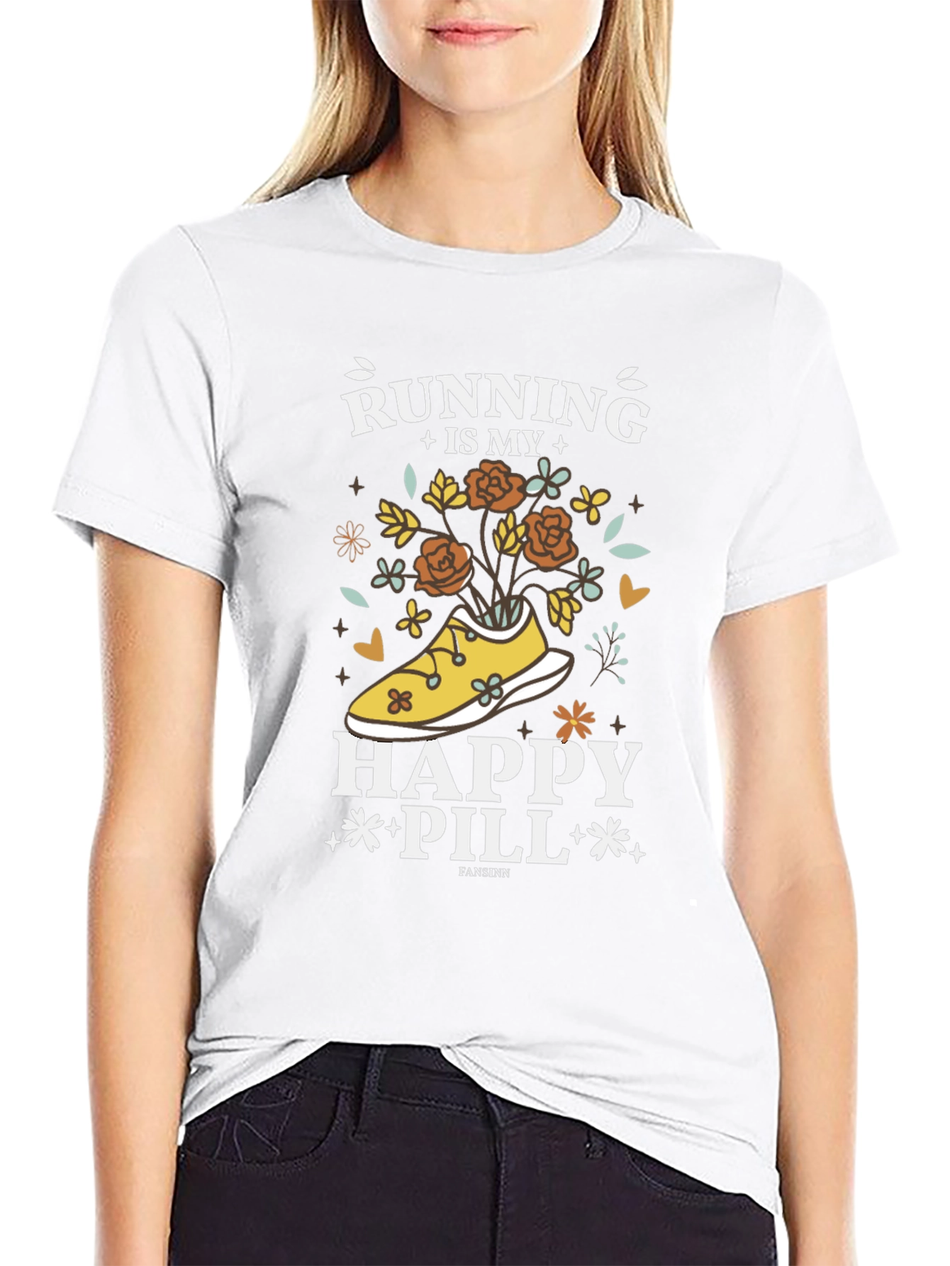 Running Is My Happy Pill T-Shirt