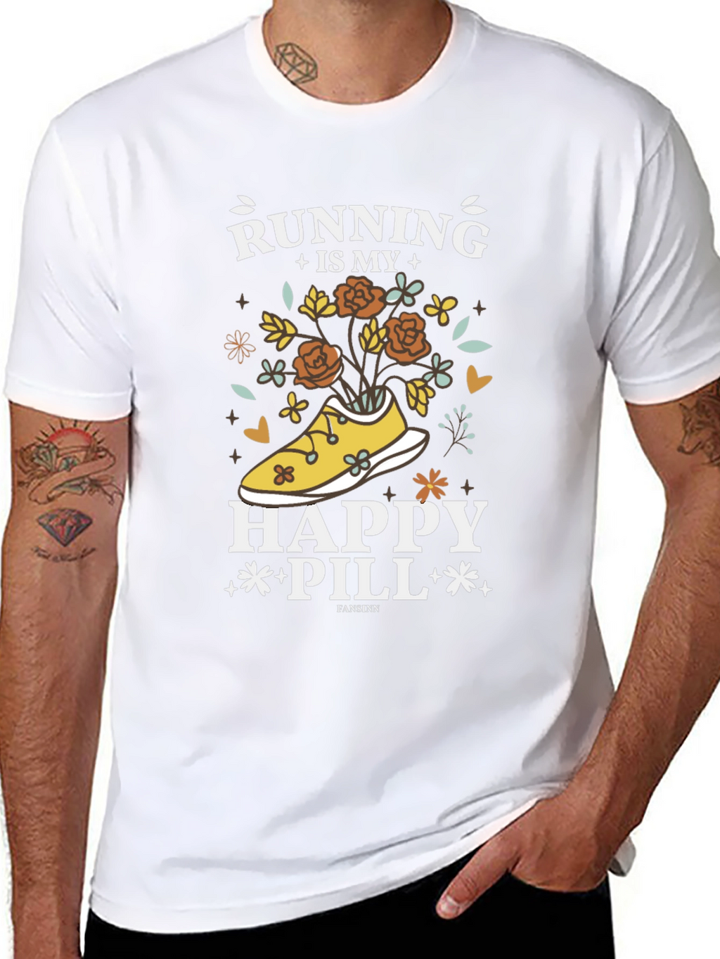 Running Is My Happy Pill T-Shirt
