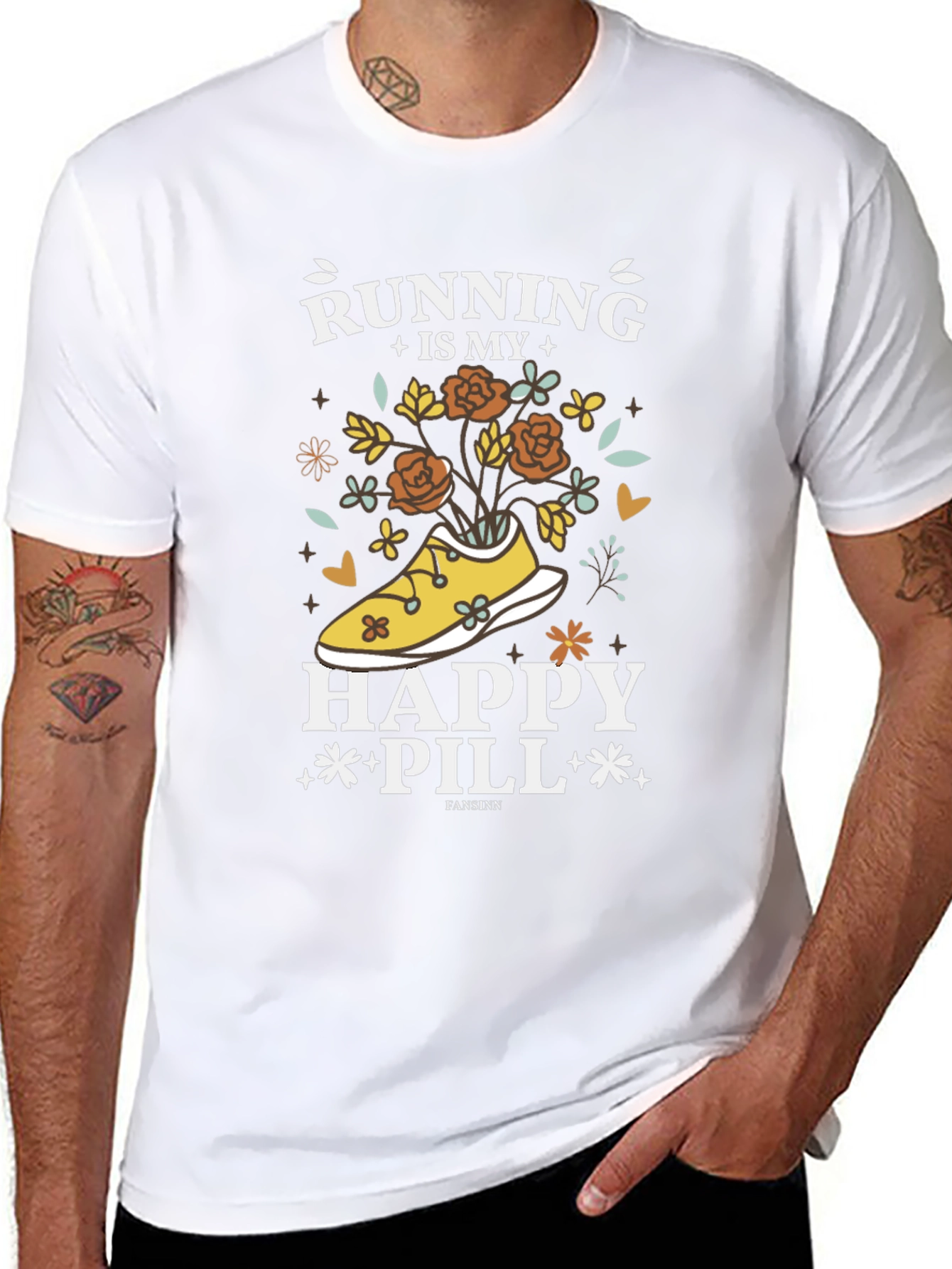 Running Is My Happy Pill T-Shirt