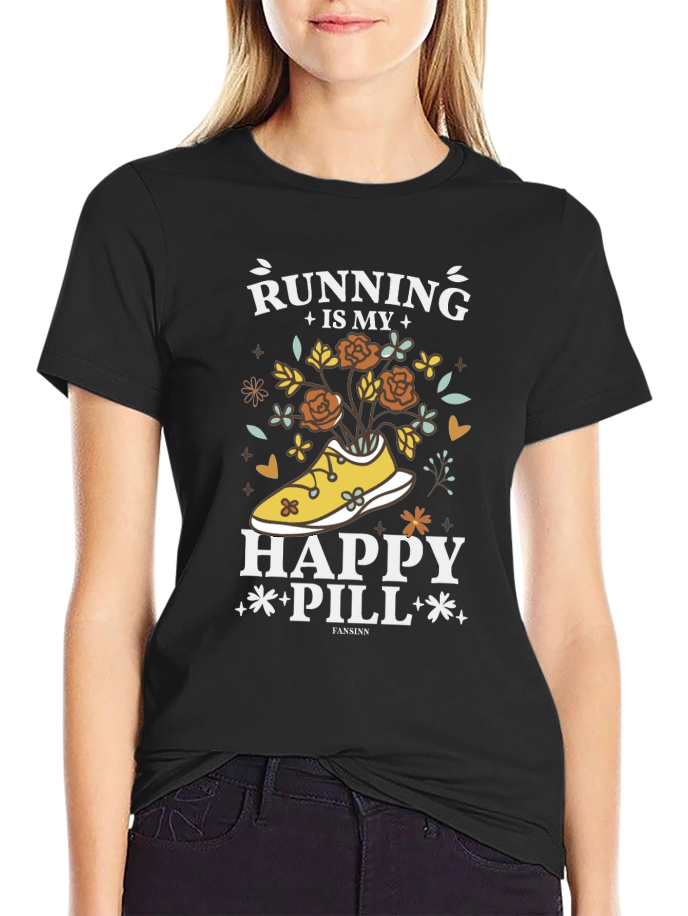 Running Is My Happy Pill T-Shirt