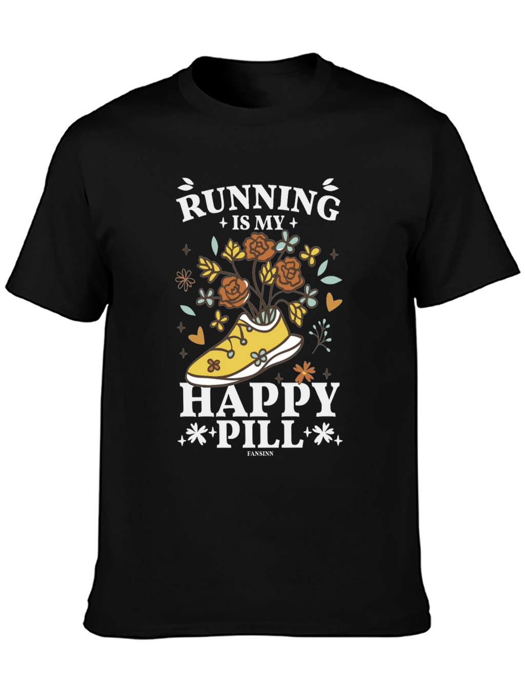 Running Is My Happy Pill T-Shirt
