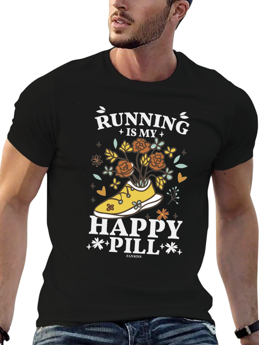 Running Is My Happy Pill T-Shirt