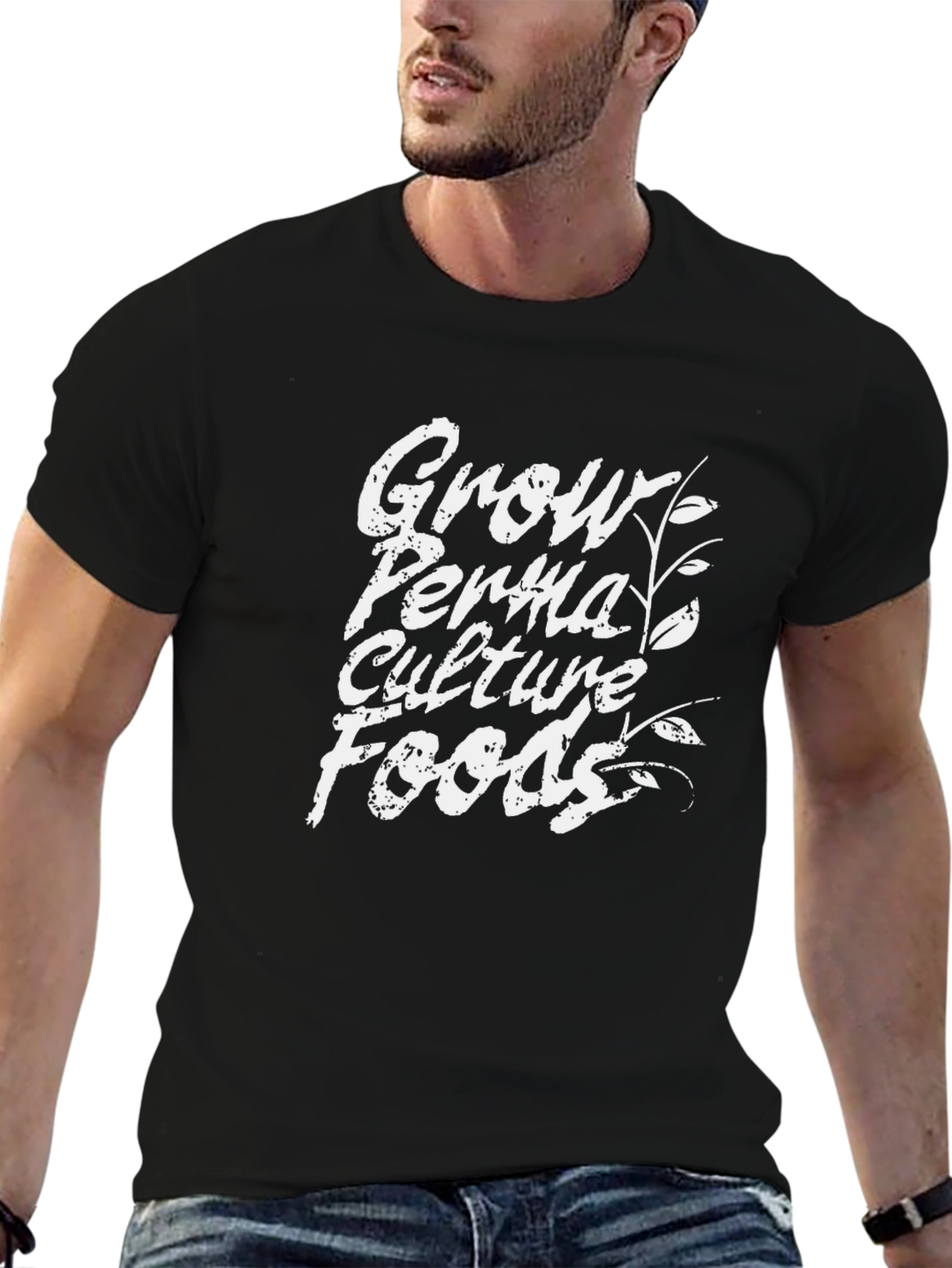 Grow Perma Culture Foods Black T-Shirt