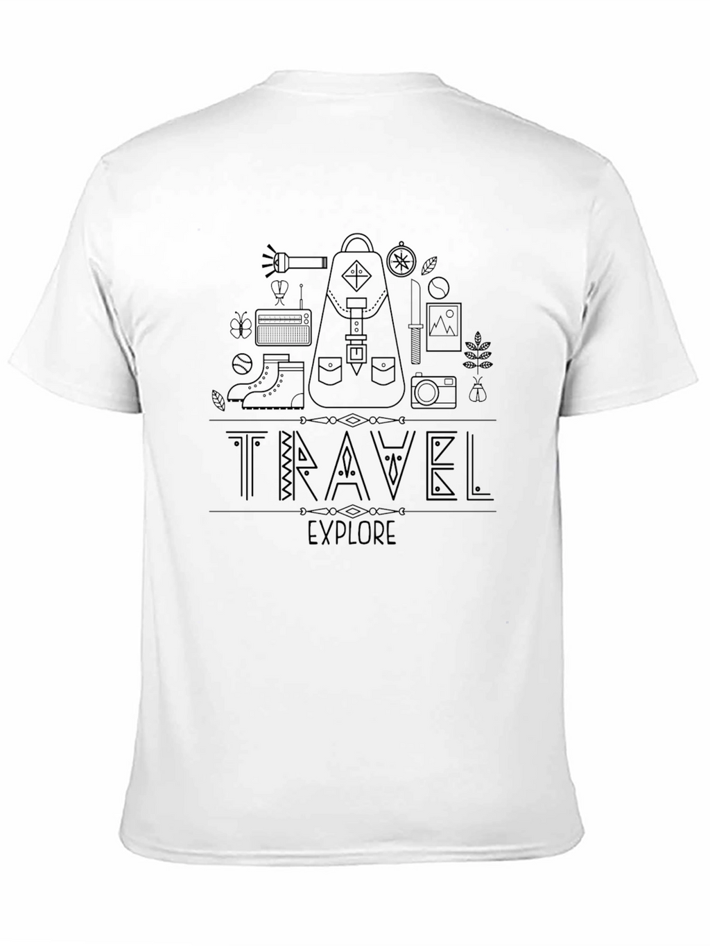 Travel & Explore Graphic Tee - Adventure Awaits