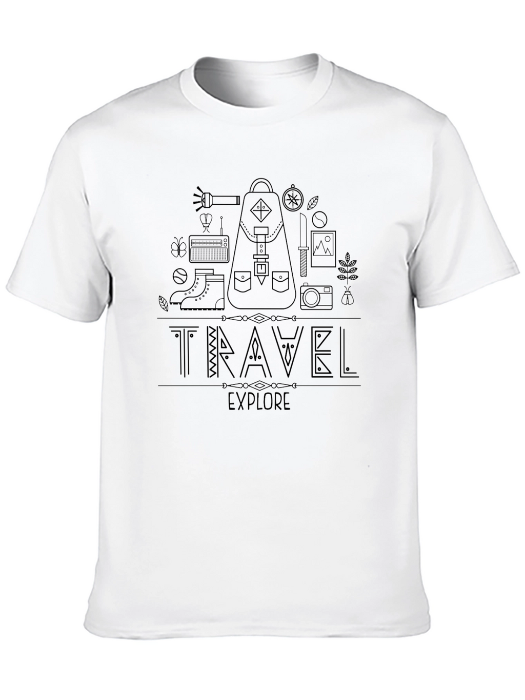 Travel & Explore Graphic Tee - Adventure Awaits