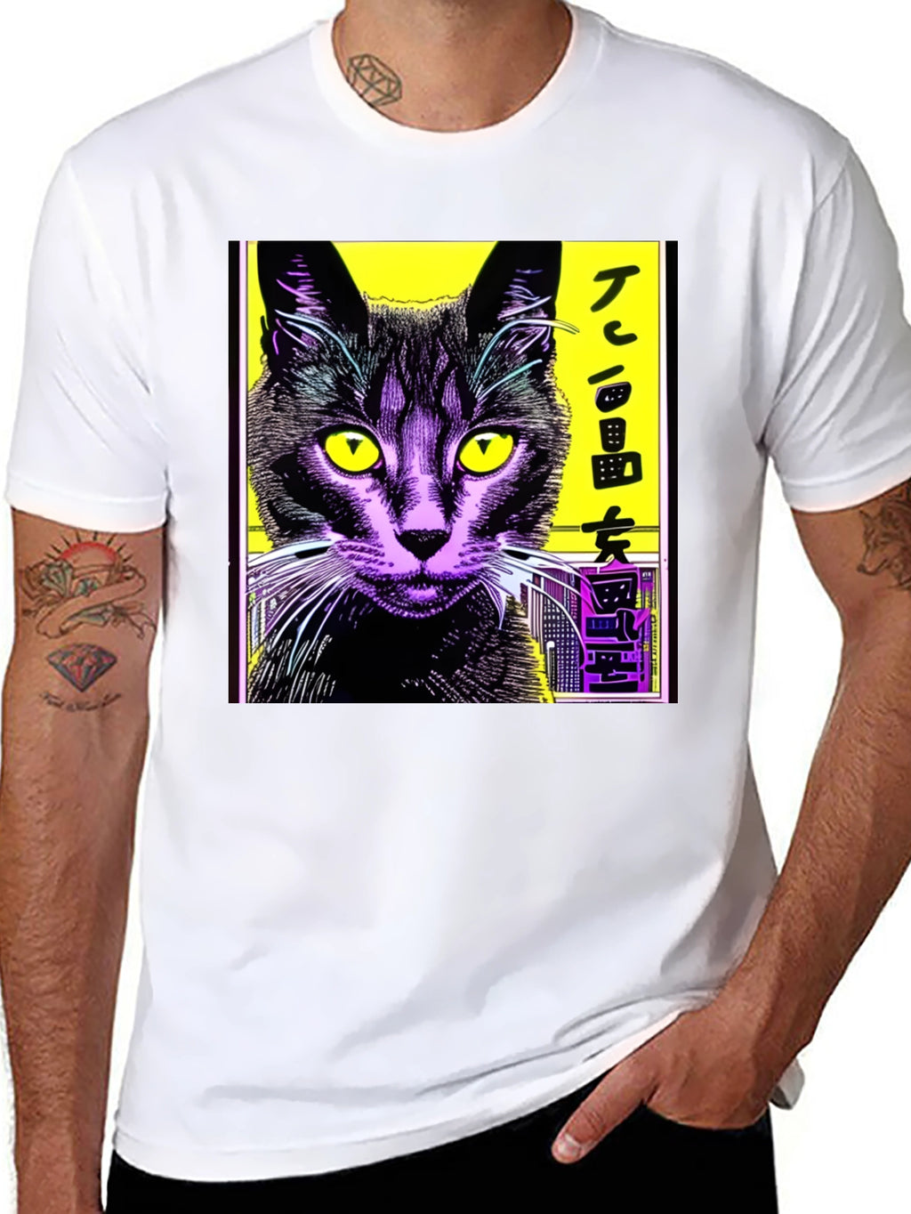 Cool Cat Graphic Tee - Urban Style