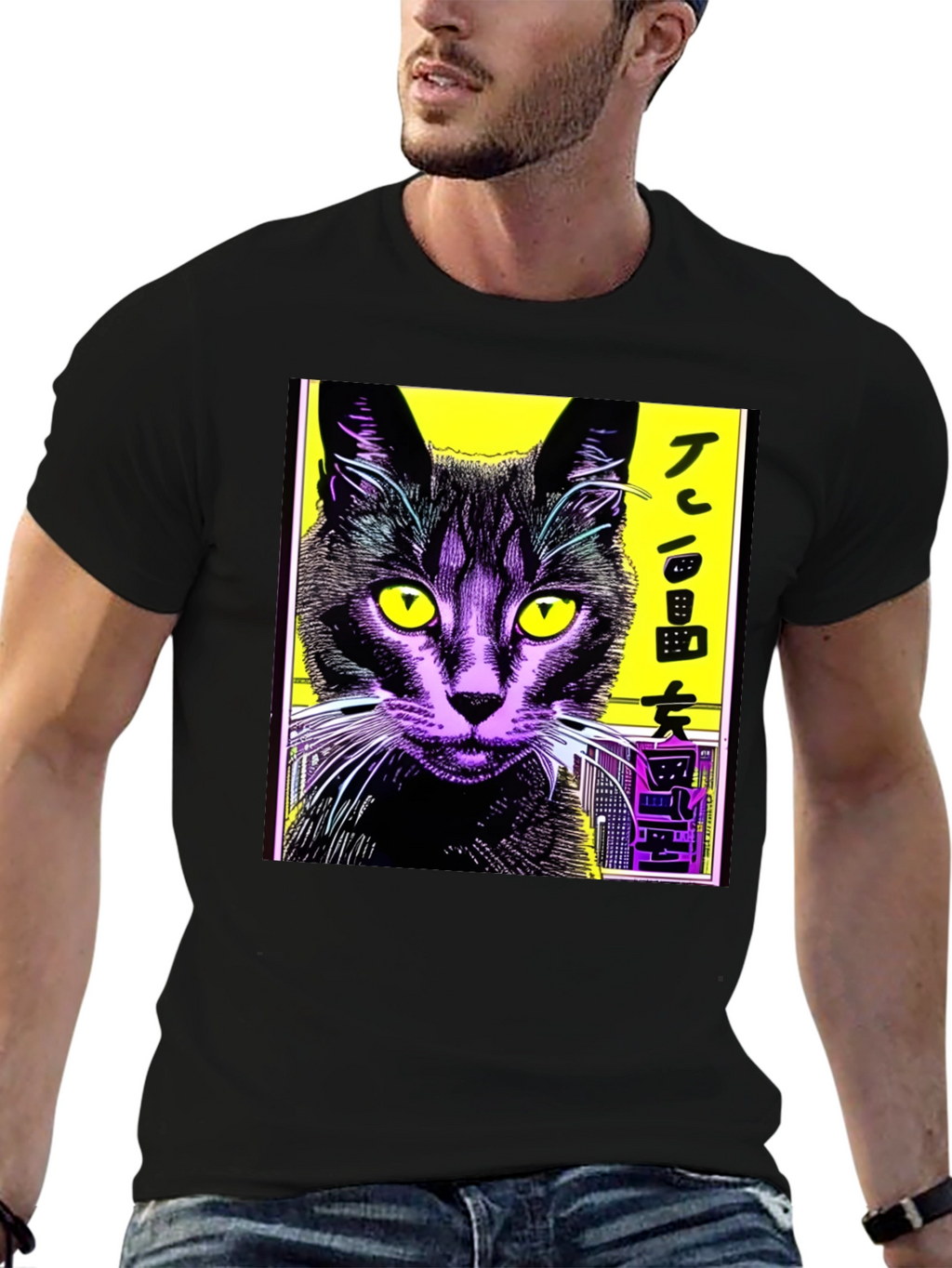 Cool Cat Graphic Tee - Urban Style