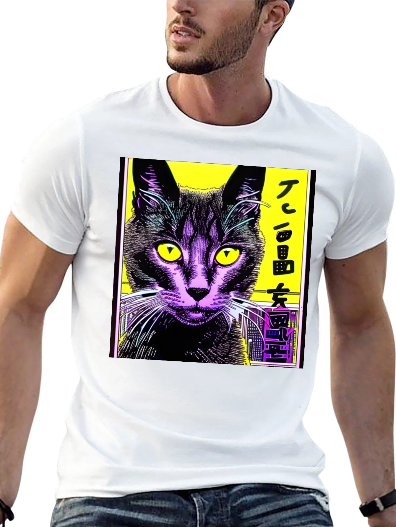 Cool Cat Graphic Tee - Urban Style