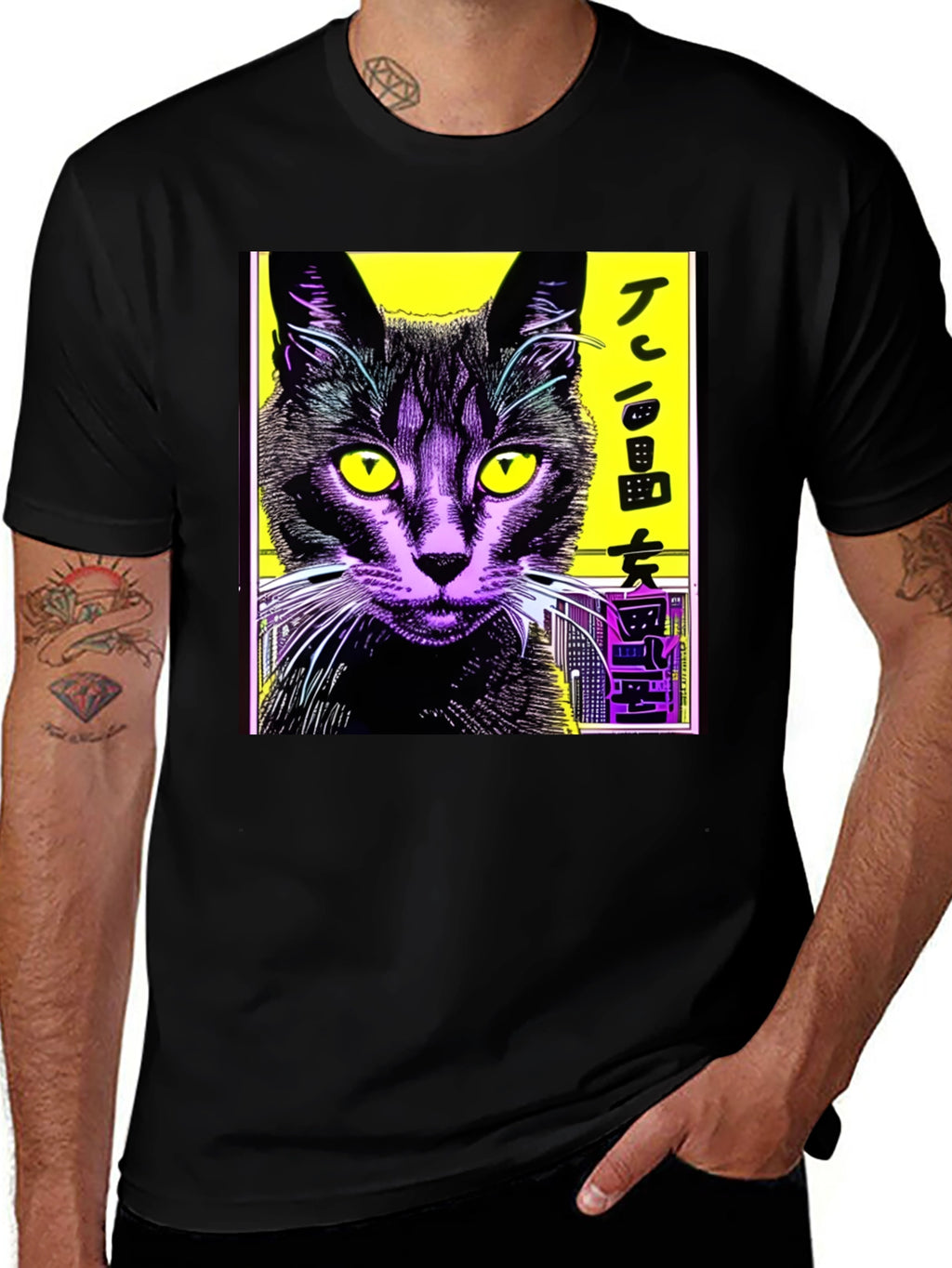 Cool Cat Graphic Tee - Urban Style